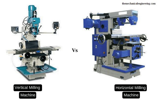 difference between horizontal milling machine and vertical milling machine