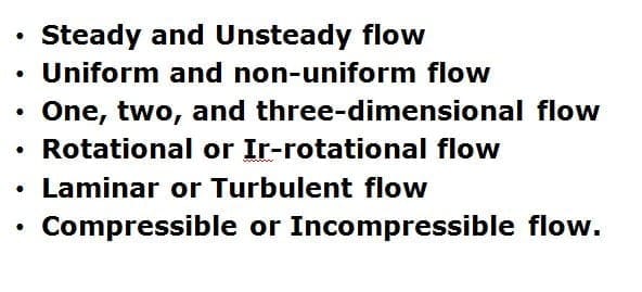 fluid flow types