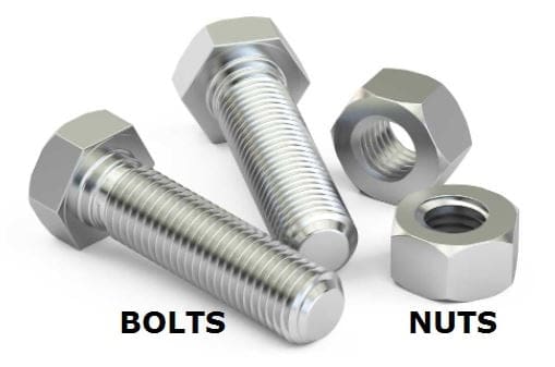 Difference between Nuts and Bolts